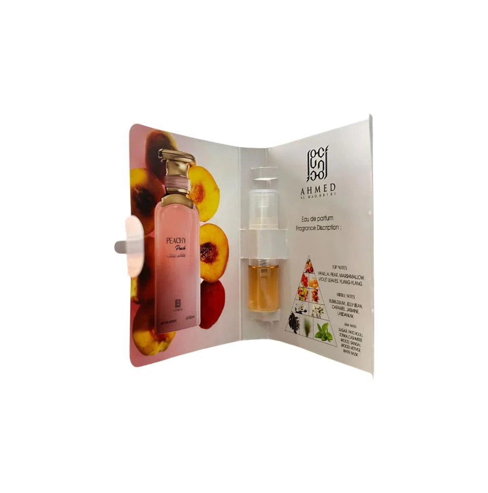 2ml Vial Of Ahmed Al Maghribi Peachy Peach Eau De Parfum For Men - Image 2