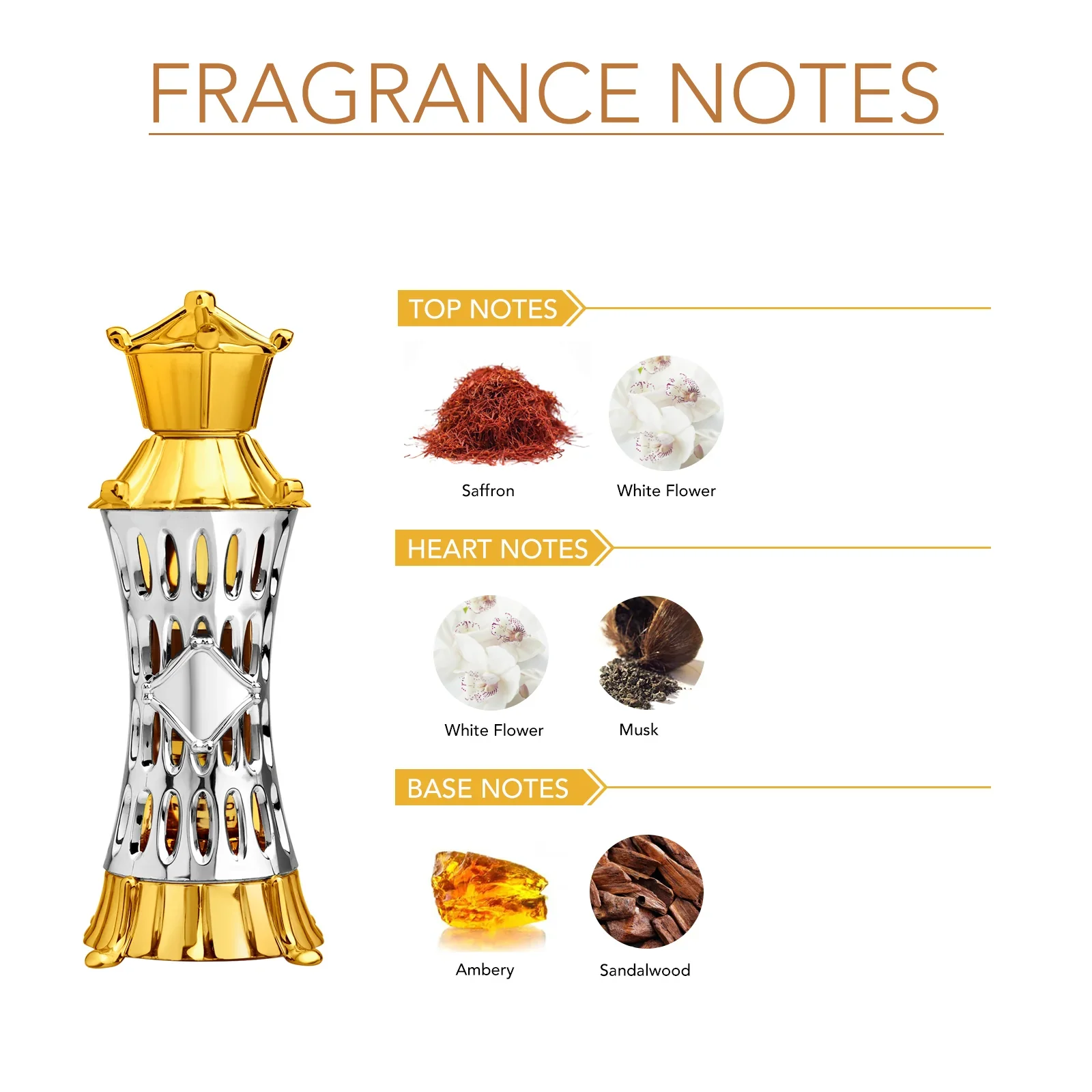 Ajmal Mizyaan Concentrated Perfume Oil (Attar) 14ml For Men & Women - Image 3