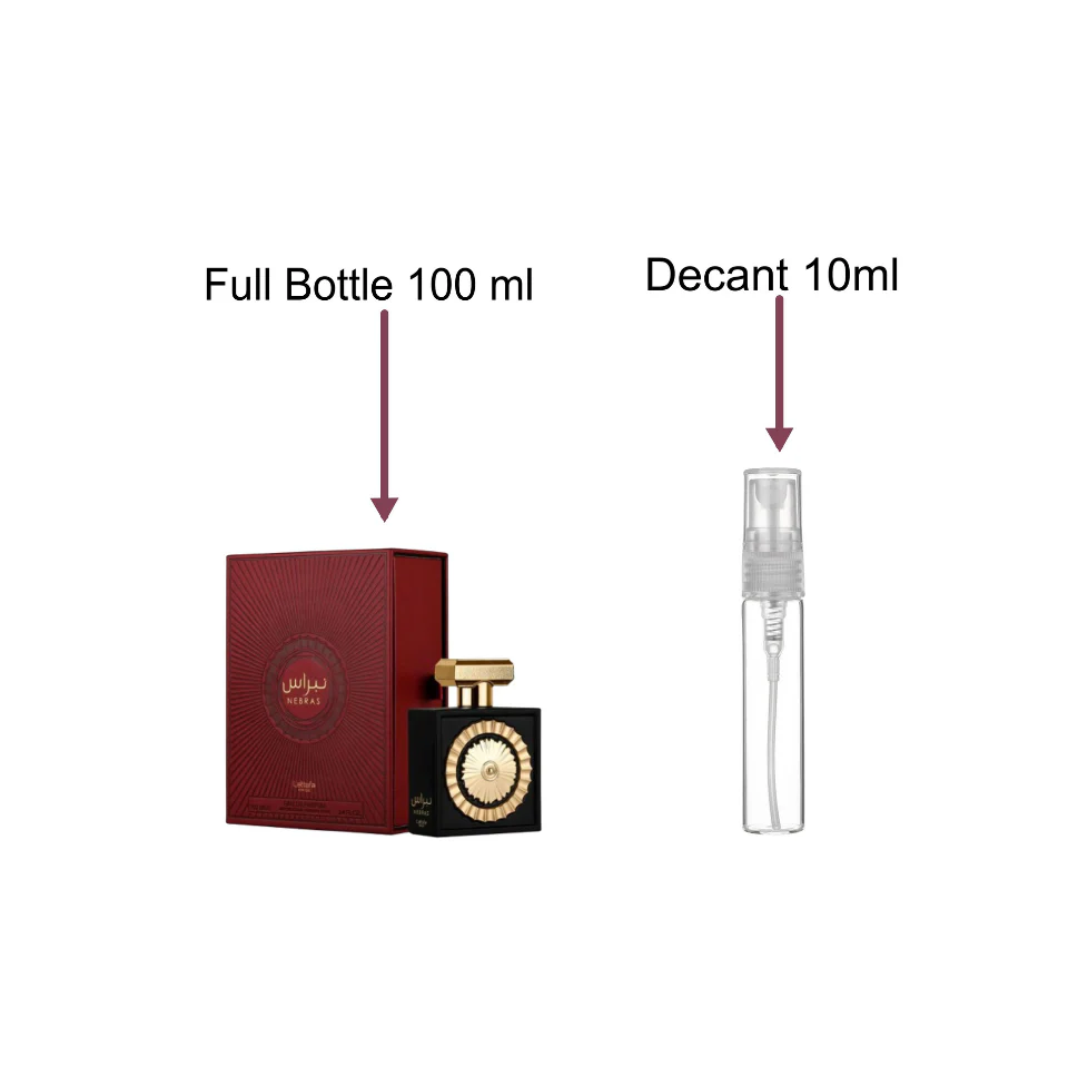Decant/Sample of Lattafa Pride Nebras Eau De Parfum 10ml For Men & Women
