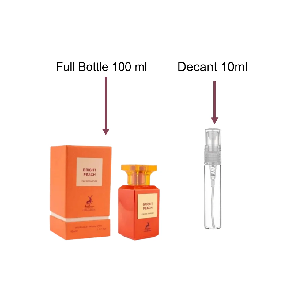 Decant/Sample Of Maison Alhambra Bright Peach Eau De Parfum 10ml For Men & Women - Image 2