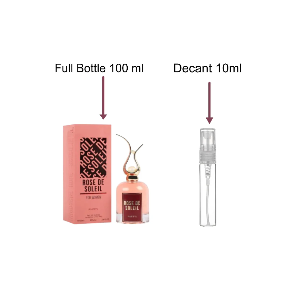 Decant/Sample Of Riiffs Rose De Soleil Eau De Parfum For Women 10ml