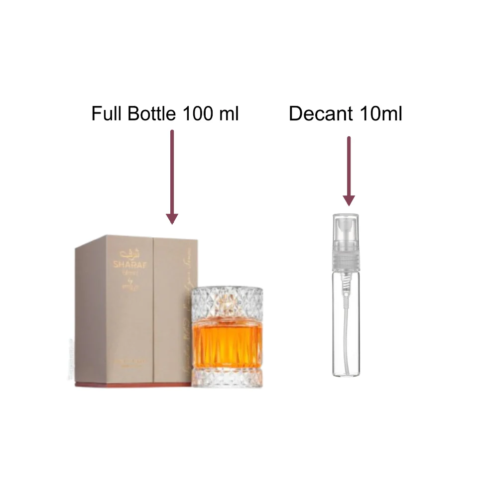 Decant/Sample Of Zimaya Sharaf Blend Eau De Parfum 10ml For Men & Women