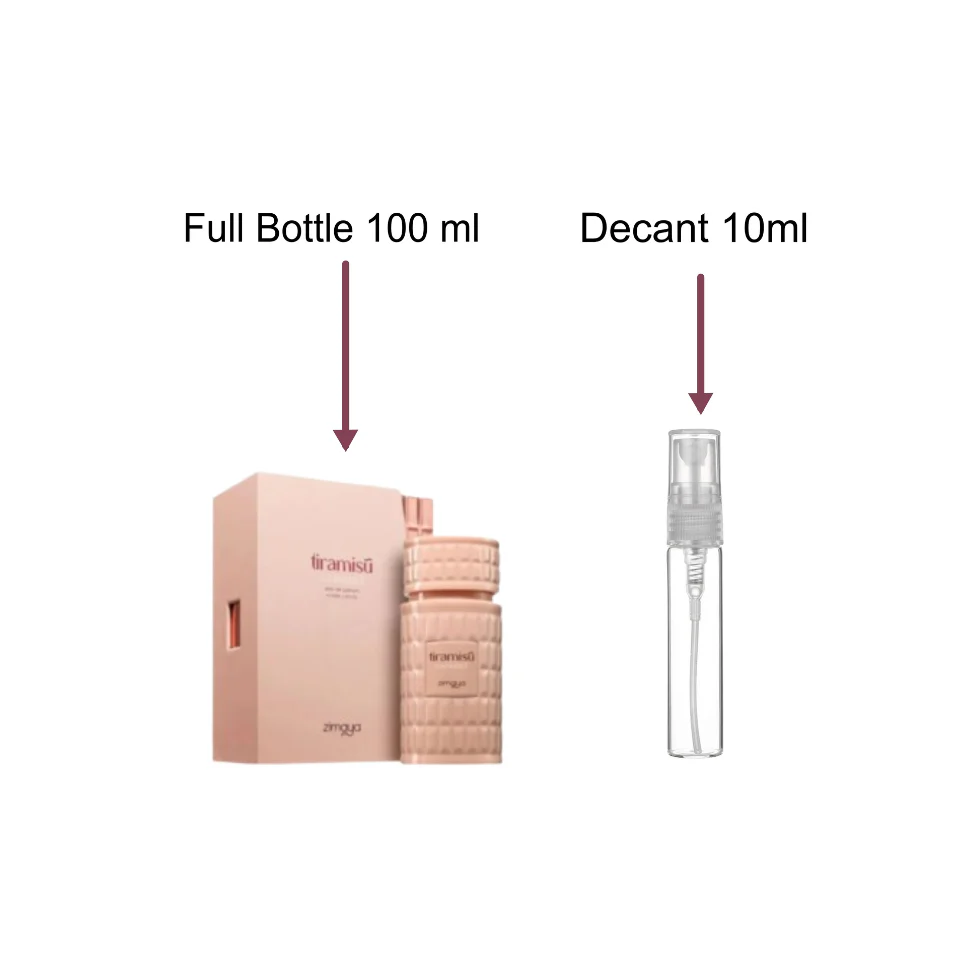Decant/Sample Of Zimaya Tiramisu Caramel Eau De Parfum 10ml For Women