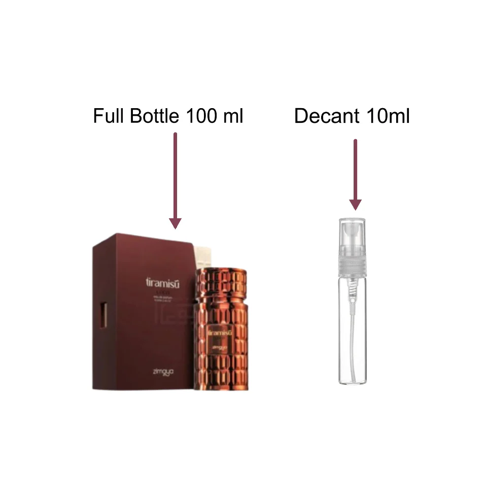 Decant/Sample Of Zimaya Tiramisu Coco Eau De Parfum 10ml For Man & Woman