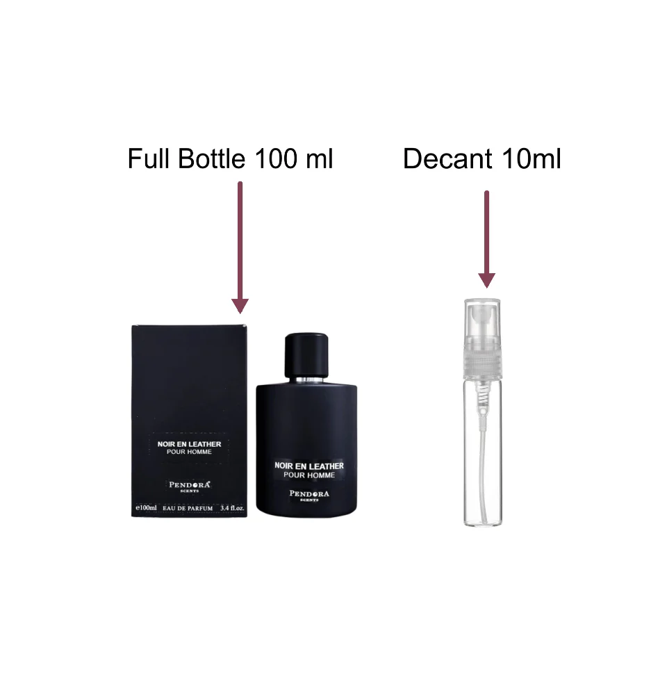 Decant/Sample Paris Corner Noir En Leather Eau De Parfum 10ml For Men
