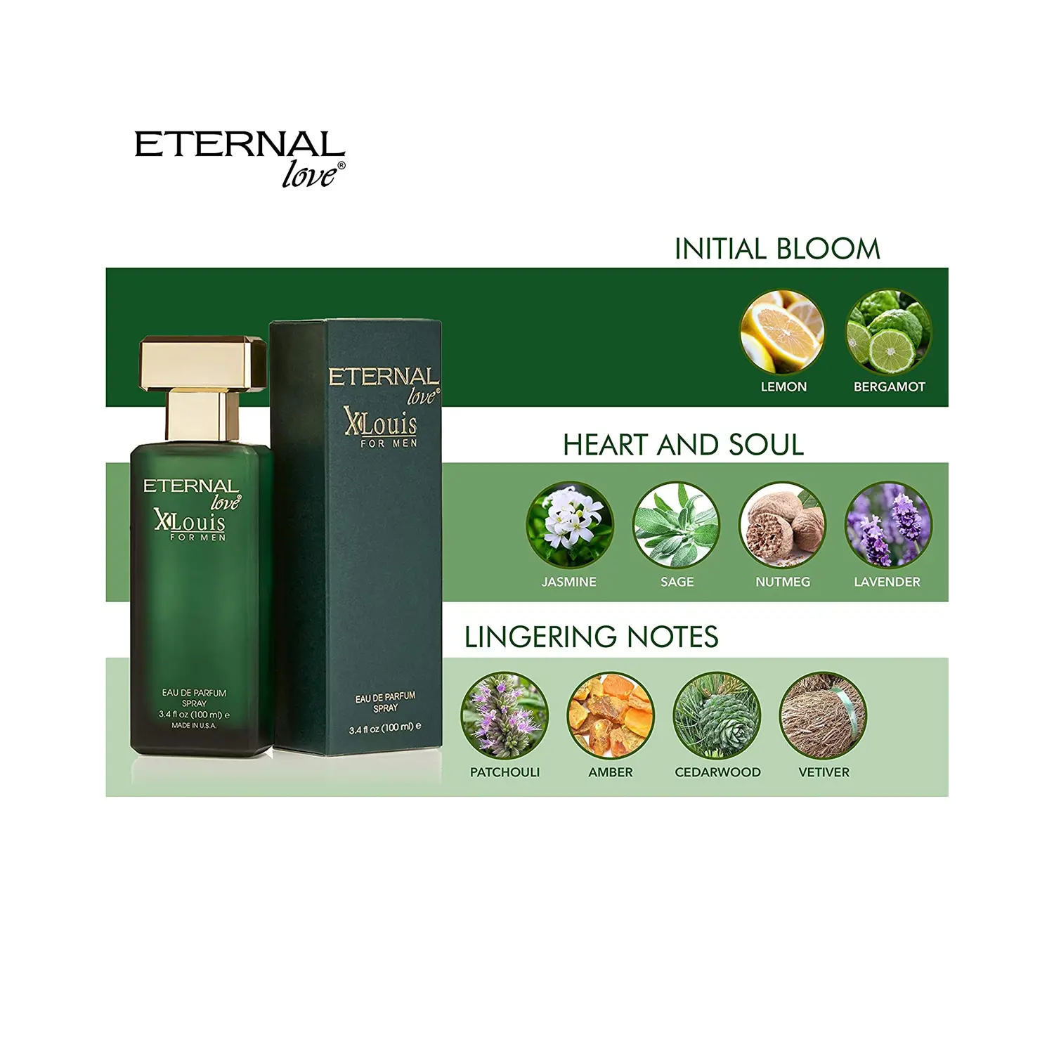 Eternal Love X-Louis Eau De Parfum 100 ml For Men - Image 2