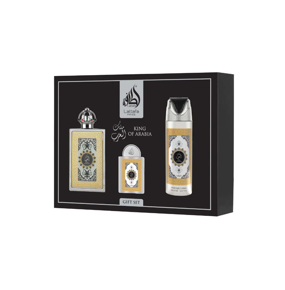 Gift Set Of Lattafa King Of Arabia Eau De Parfum 100ml For Man