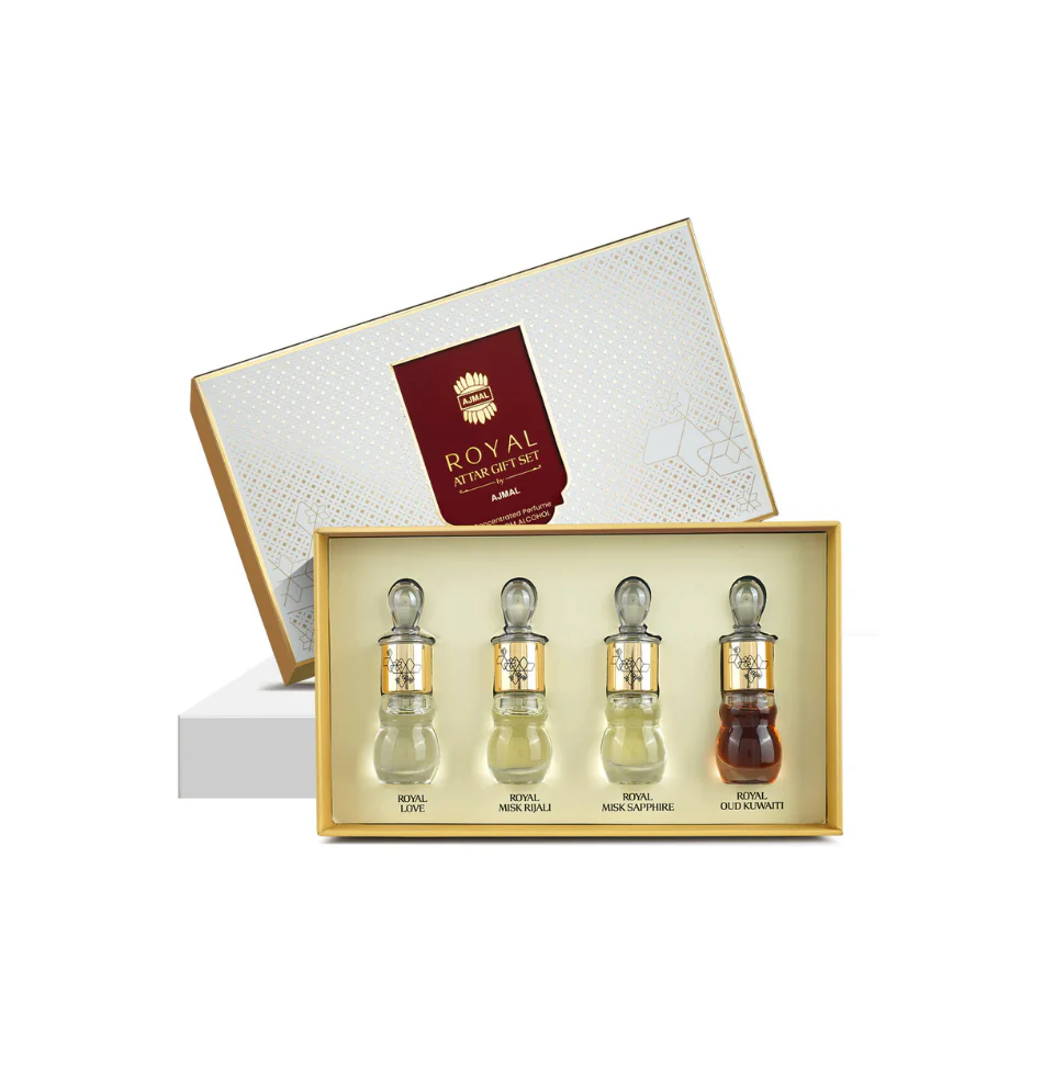 Giftpack Of Ajmal Royal Attar (Concentrated Perfume Oil)5x4ml For Man & Woman