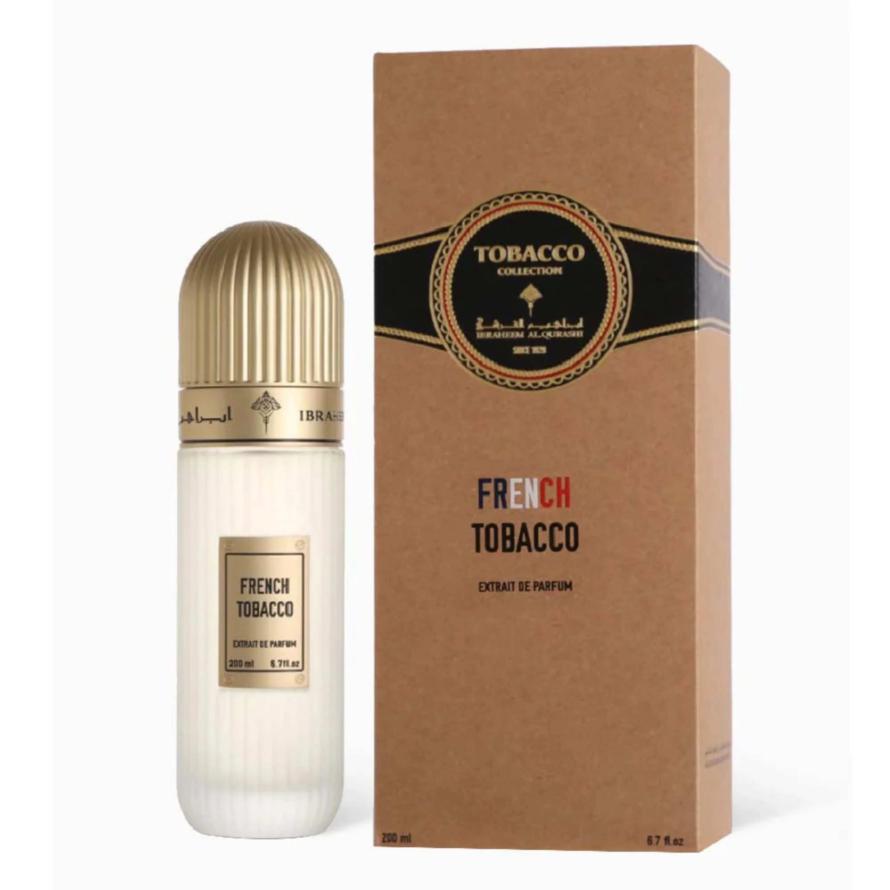 Ibraheem Al Qurashi French Tobacco Extrait De Parfum 200ml For Men & Women
