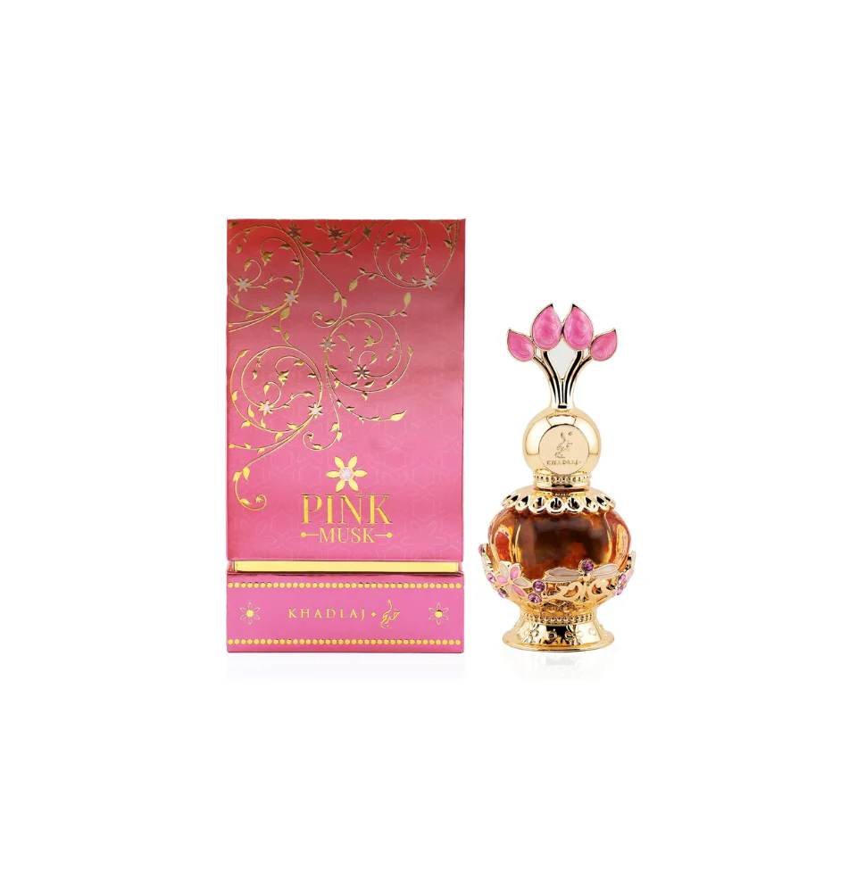 Khadlaj Pink Musk Concentrated Perfume Oil (Attar) 20ml For Women