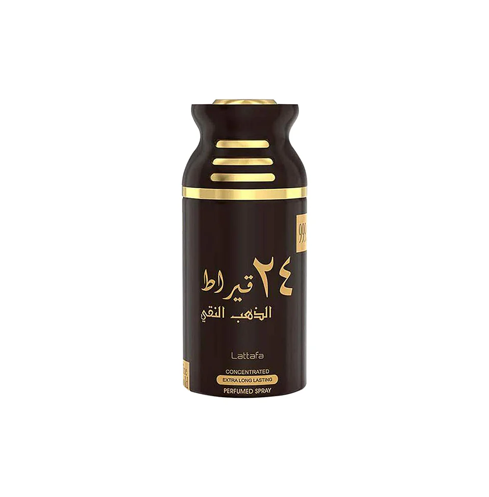 Lattafa 24 Carat Pure Gold Deodorant Spray 250ml For Men & Women