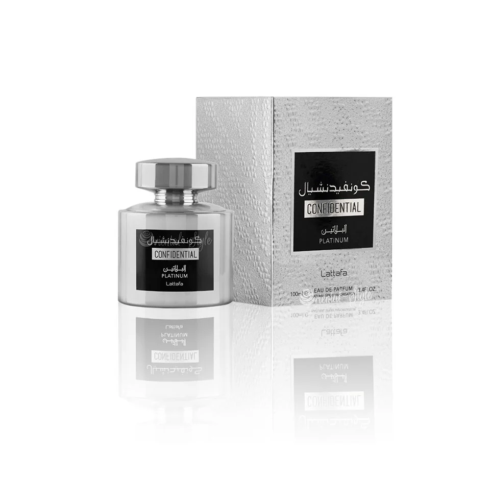 Lattafa Confidential Platinum Eau De Parfum 100ml For Man & Woman