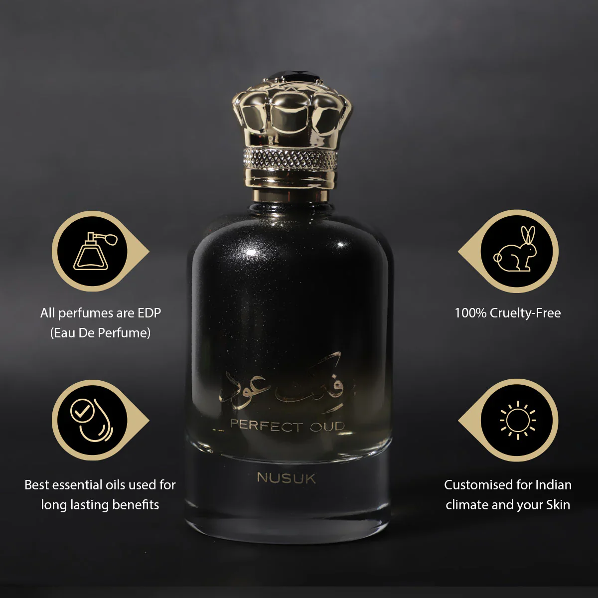Nusuk Perfect Oud Eau De Parfum 100ml For Man - Image 3
