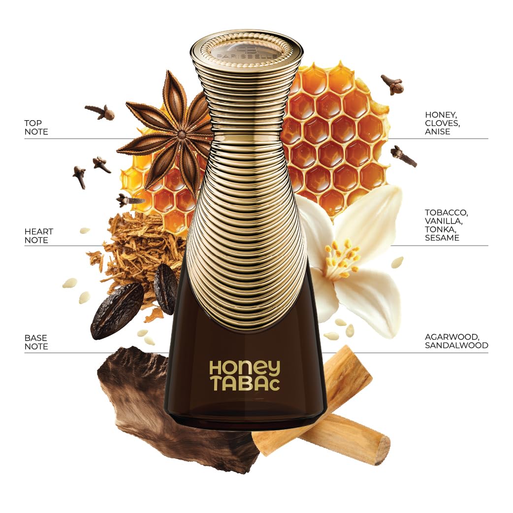 Parisbelle Honey Tabac Extrait De Parfum 100ml For Man & Woman - Image 3