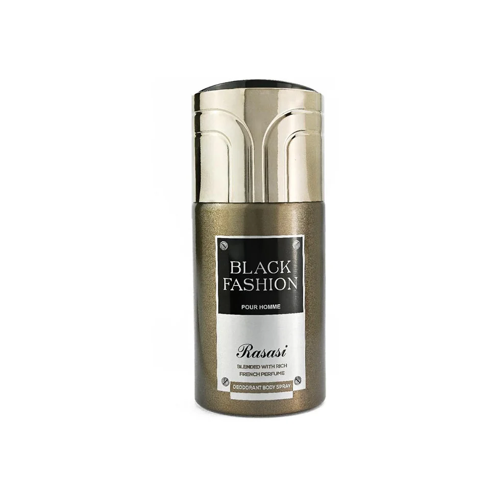 Rasasi Black Fashion Deodorant Spray 250ml For Men