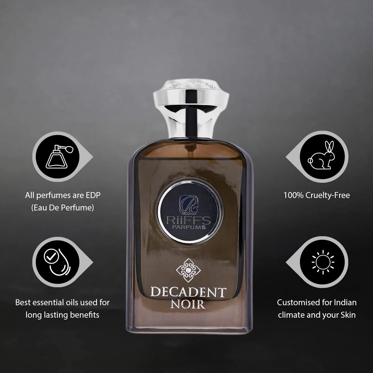 Riiffs Decadent Noir Eau De Parfum for Men 100ml - Image 2