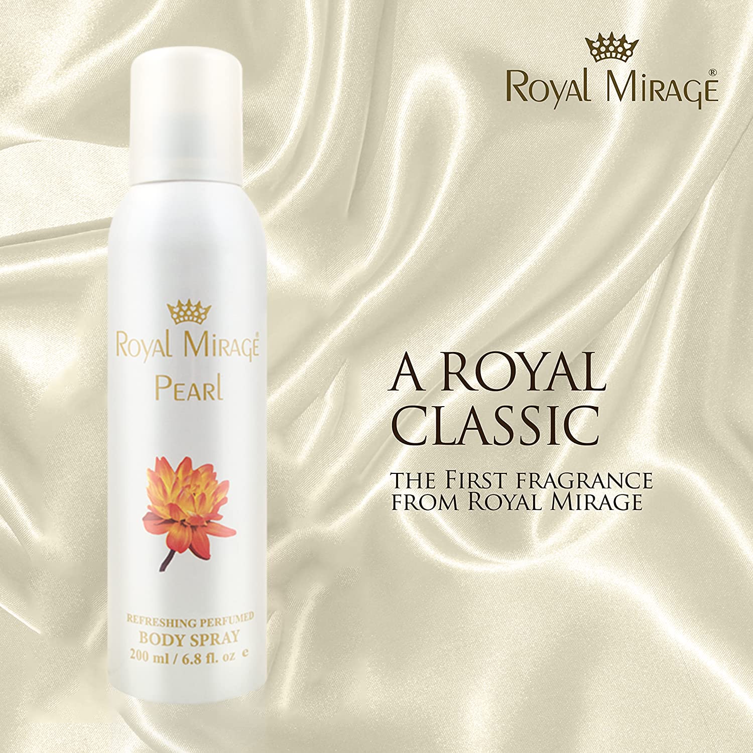 Royal Mirage Pearl Body Deodorant Spray 200ml For Women - Image 2