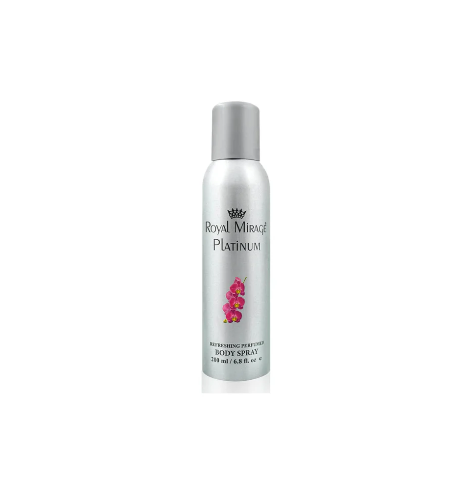 Royal Mirage Platinum Body Deodorant Spray 200ml For Women